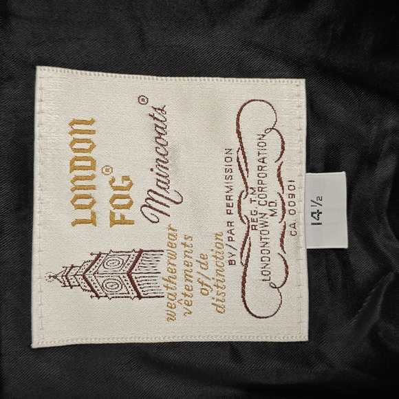 London Fog Blue Trenchcoat 14.5 with removable lining - Picture 2 of 7